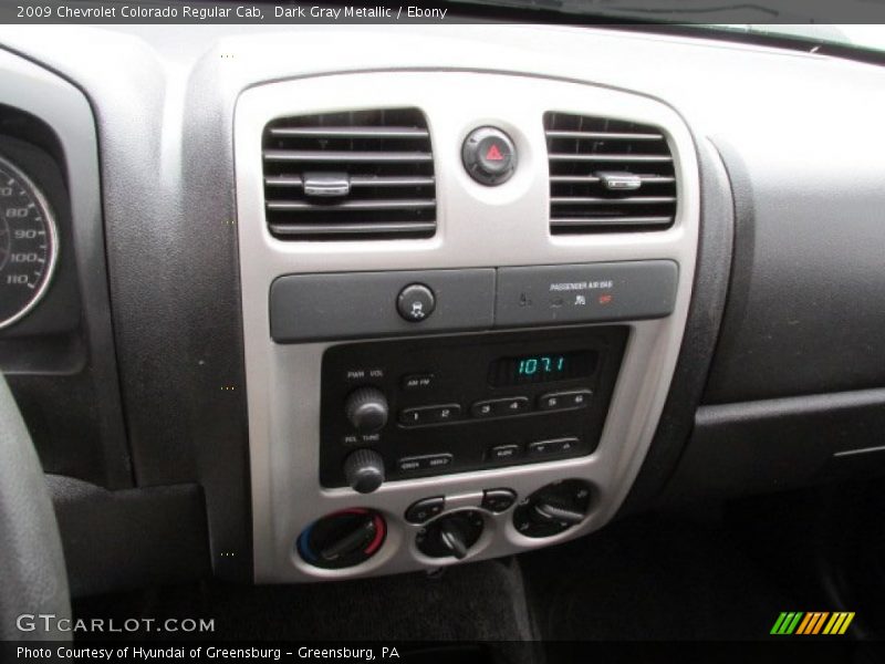 Dark Gray Metallic / Ebony 2009 Chevrolet Colorado Regular Cab