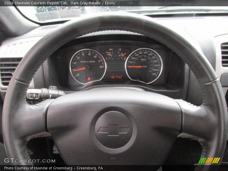 Dark Gray Metallic / Ebony 2009 Chevrolet Colorado Regular Cab