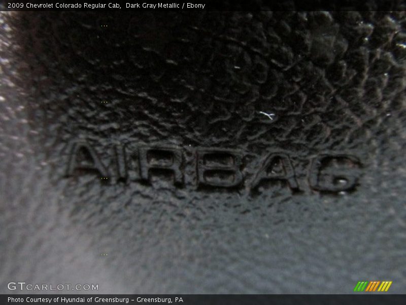 Dark Gray Metallic / Ebony 2009 Chevrolet Colorado Regular Cab
