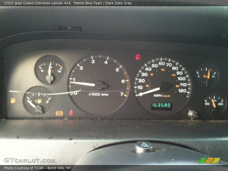 Patriot Blue Pearl / Dark Slate Gray 2003 Jeep Grand Cherokee Laredo 4x4