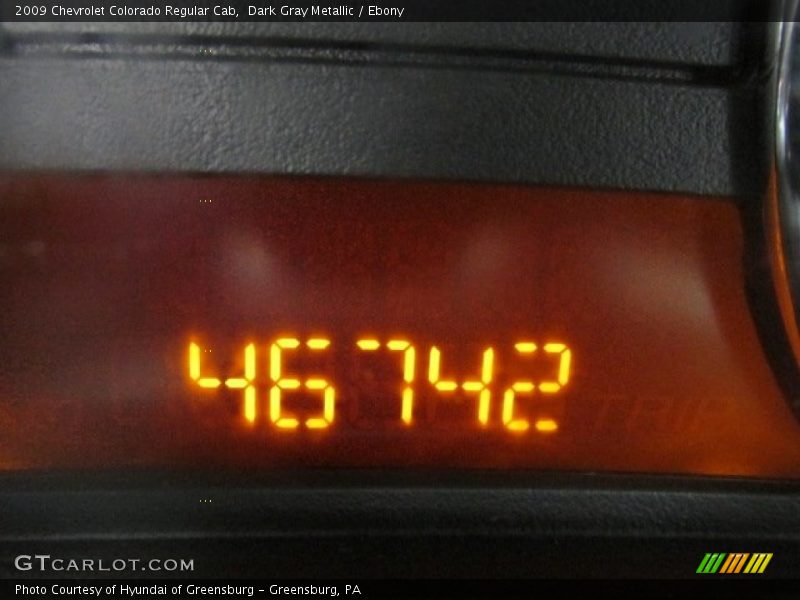 Dark Gray Metallic / Ebony 2009 Chevrolet Colorado Regular Cab