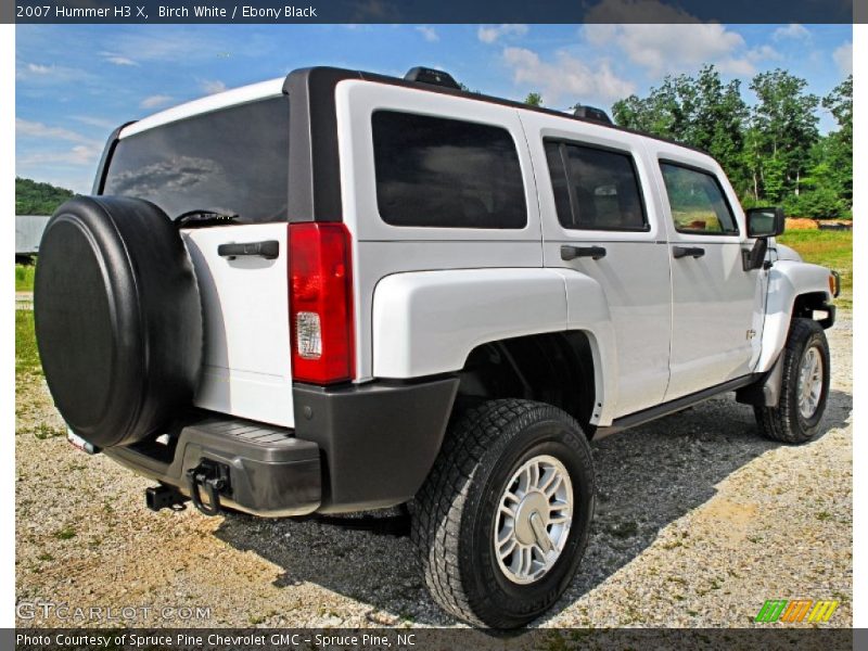 Birch White / Ebony Black 2007 Hummer H3 X