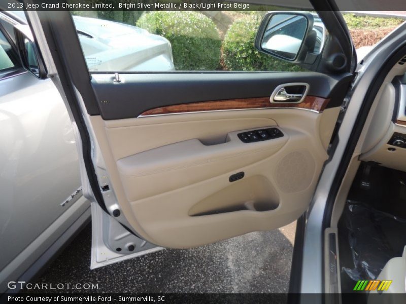 Bright Silver Metallic / Black/Light Frost Beige 2013 Jeep Grand Cherokee Limited