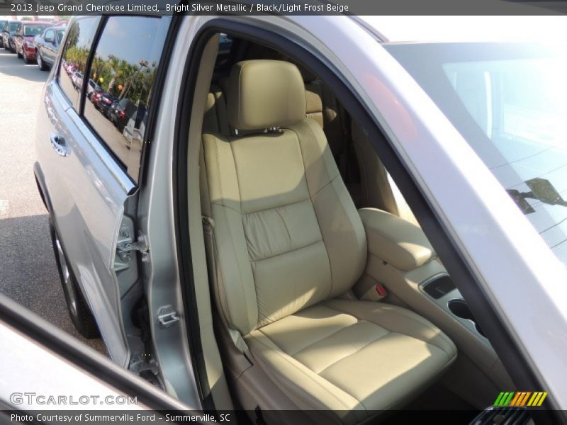Bright Silver Metallic / Black/Light Frost Beige 2013 Jeep Grand Cherokee Limited