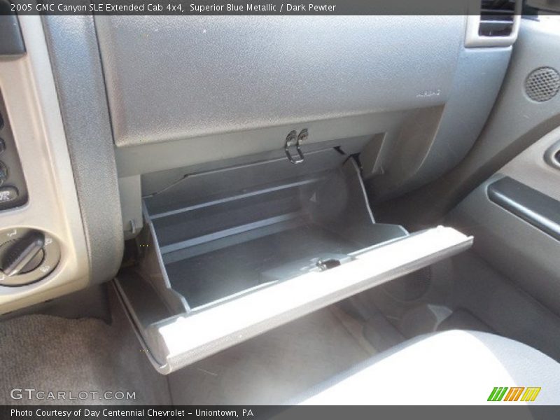 Superior Blue Metallic / Dark Pewter 2005 GMC Canyon SLE Extended Cab 4x4