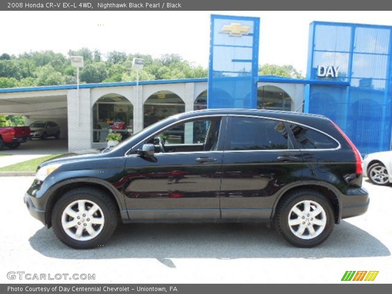 Nighthawk Black Pearl / Black 2008 Honda CR-V EX-L 4WD