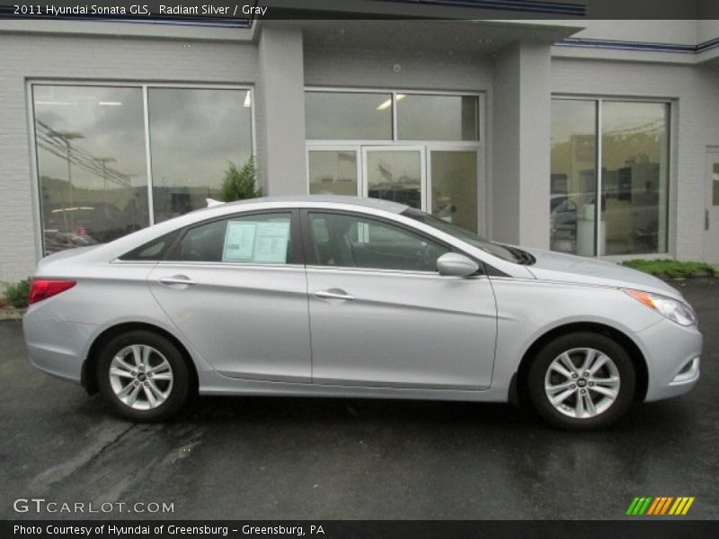 Radiant Silver / Gray 2011 Hyundai Sonata GLS