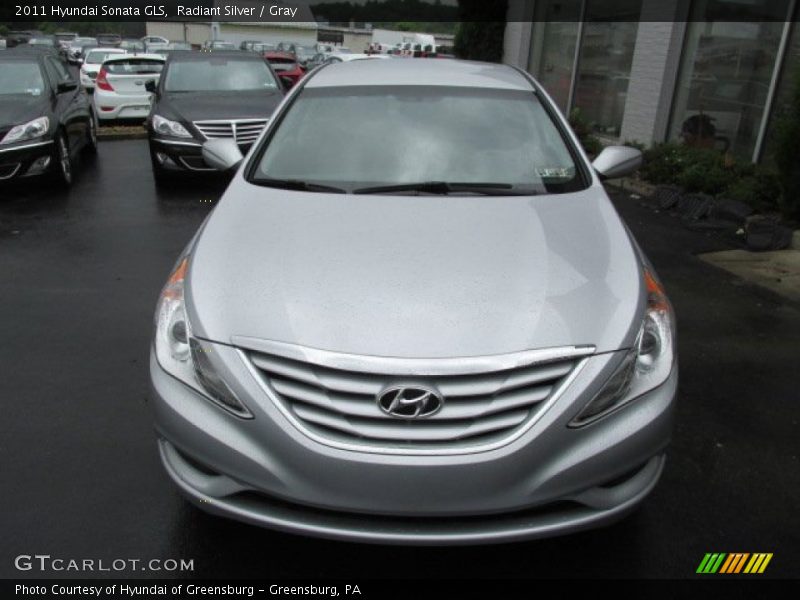 Radiant Silver / Gray 2011 Hyundai Sonata GLS