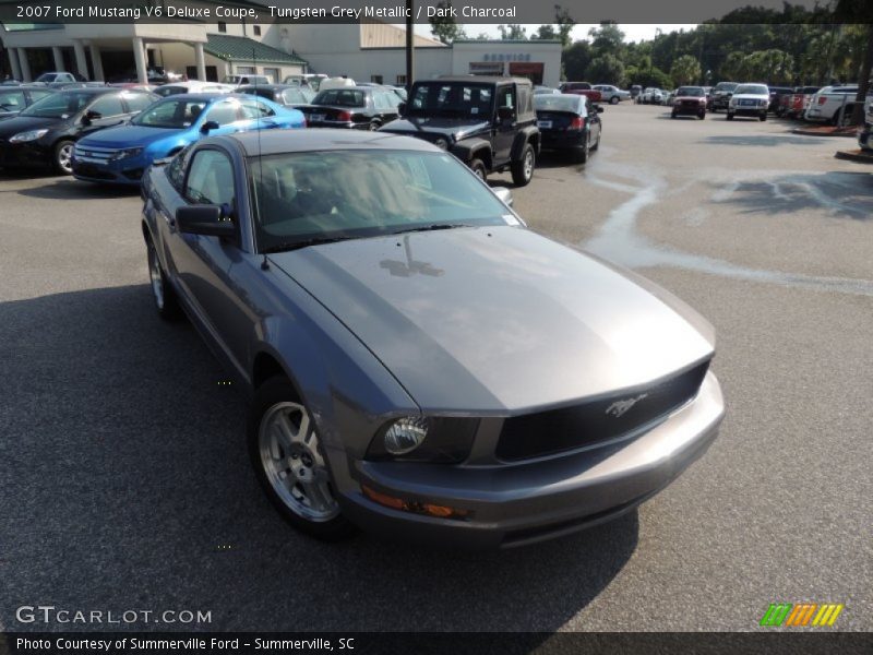 Tungsten Grey Metallic / Dark Charcoal 2007 Ford Mustang V6 Deluxe Coupe