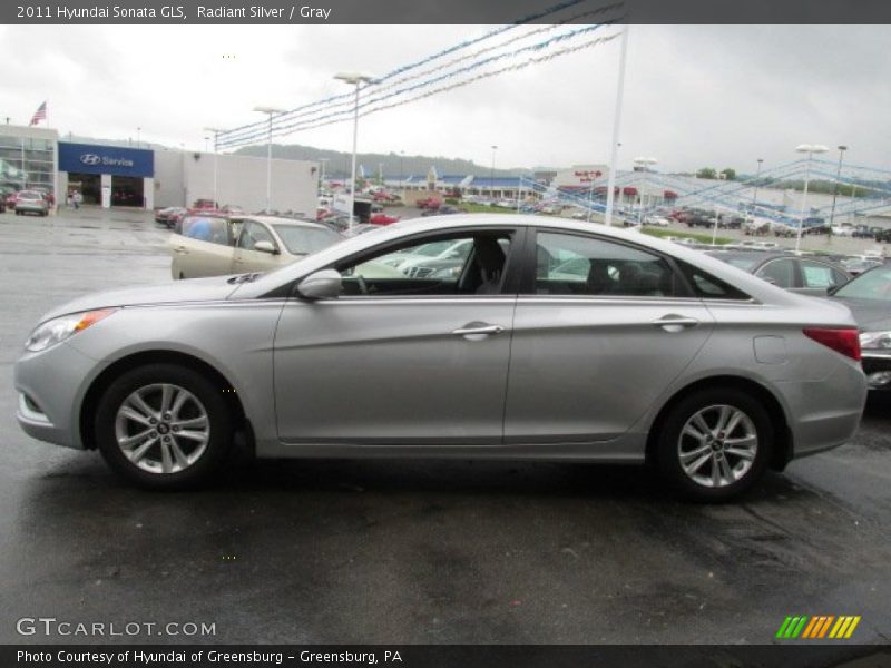 Radiant Silver / Gray 2011 Hyundai Sonata GLS