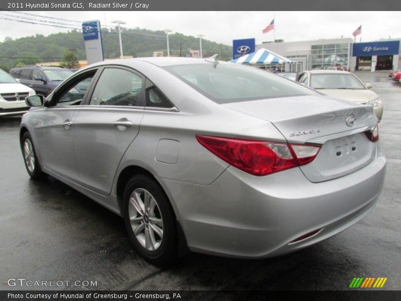 Radiant Silver / Gray 2011 Hyundai Sonata GLS
