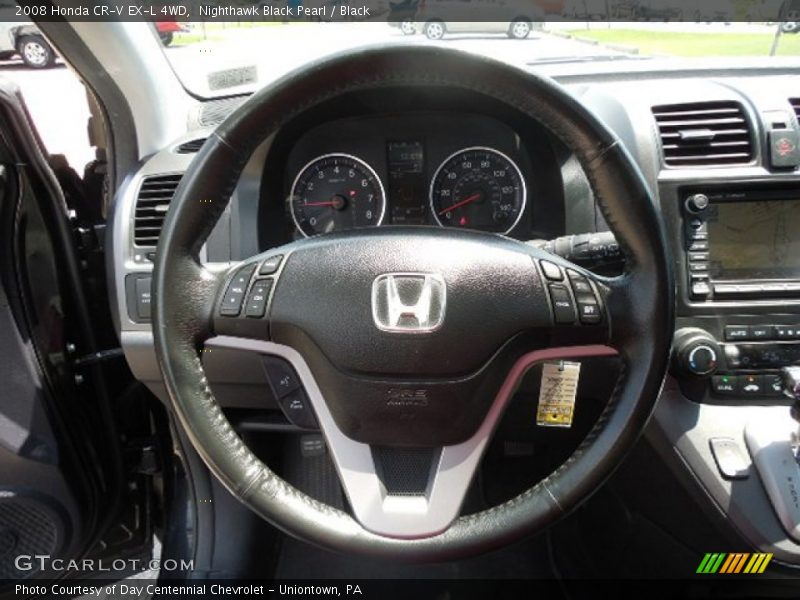 Nighthawk Black Pearl / Black 2008 Honda CR-V EX-L 4WD