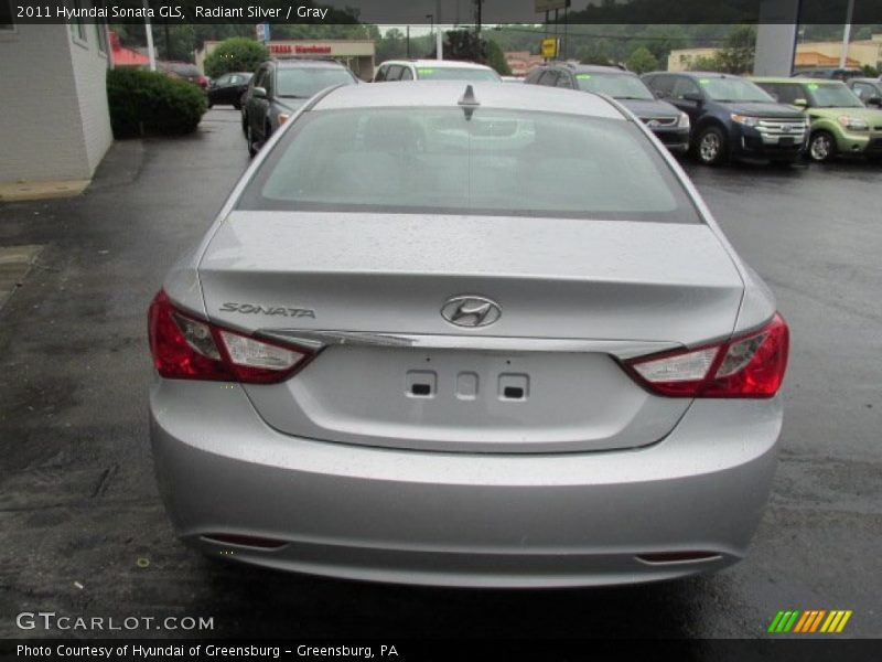 Radiant Silver / Gray 2011 Hyundai Sonata GLS