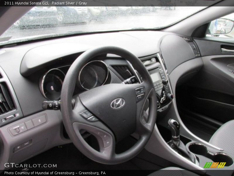 Radiant Silver / Gray 2011 Hyundai Sonata GLS