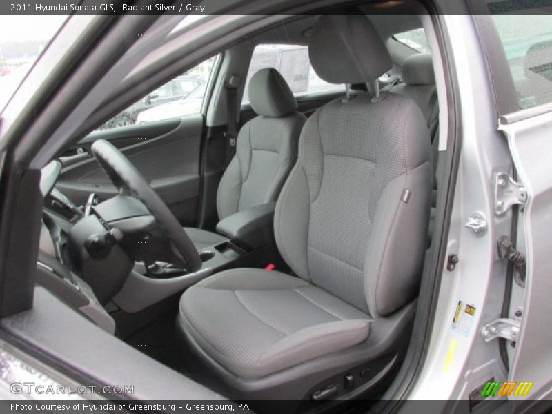 Radiant Silver / Gray 2011 Hyundai Sonata GLS