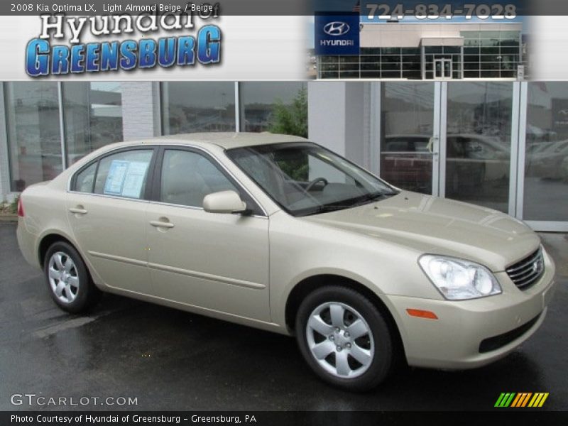 Light Almond Beige / Beige 2008 Kia Optima LX