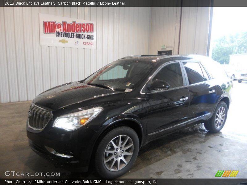 Carbon Black Metallic / Ebony Leather 2013 Buick Enclave Leather