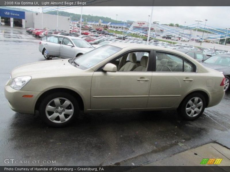 Light Almond Beige / Beige 2008 Kia Optima LX