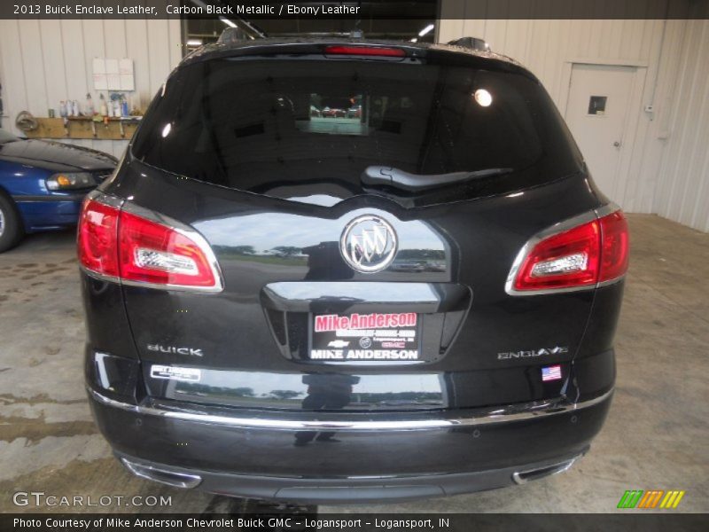 Carbon Black Metallic / Ebony Leather 2013 Buick Enclave Leather