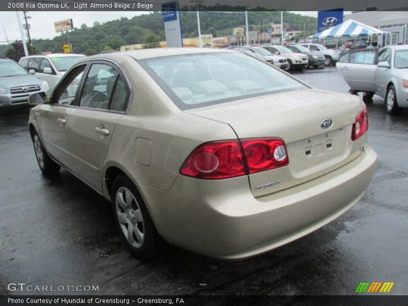Light Almond Beige / Beige 2008 Kia Optima LX