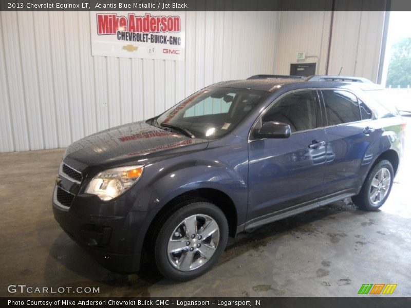 Atlantis Blue Metallic / Jet Black 2013 Chevrolet Equinox LT