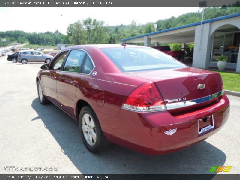 Red Jewel Tintcoat / Neutral Beige 2008 Chevrolet Impala LT