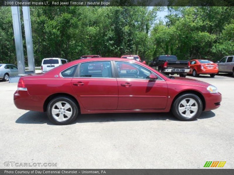 Red Jewel Tintcoat / Neutral Beige 2008 Chevrolet Impala LT