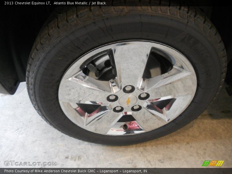 Atlantis Blue Metallic / Jet Black 2013 Chevrolet Equinox LT