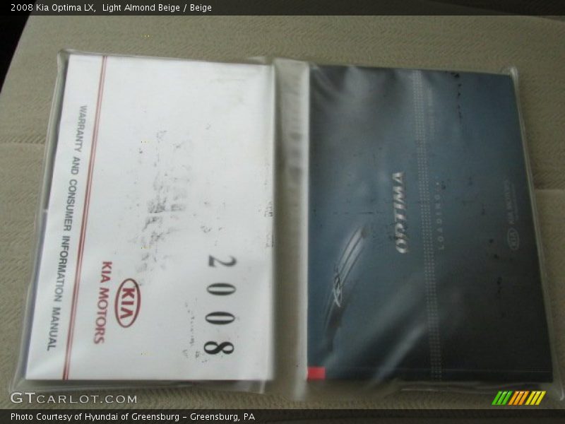 Light Almond Beige / Beige 2008 Kia Optima LX