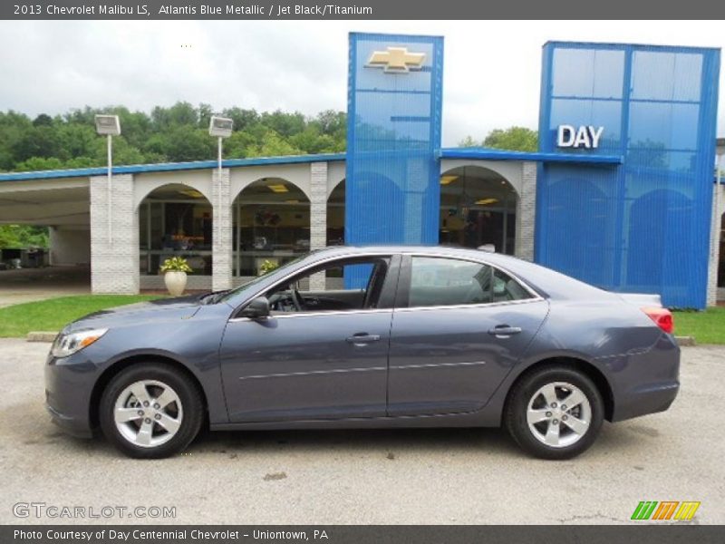 Atlantis Blue Metallic / Jet Black/Titanium 2013 Chevrolet Malibu LS