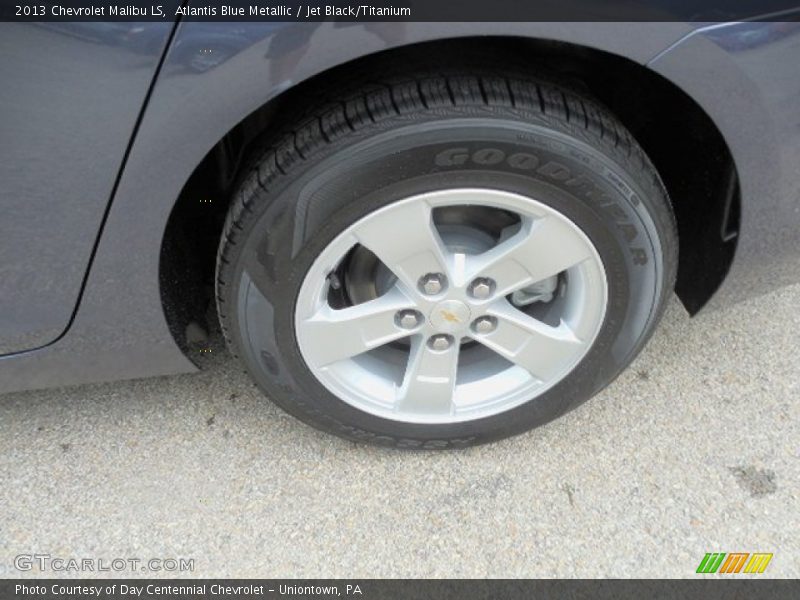 Atlantis Blue Metallic / Jet Black/Titanium 2013 Chevrolet Malibu LS