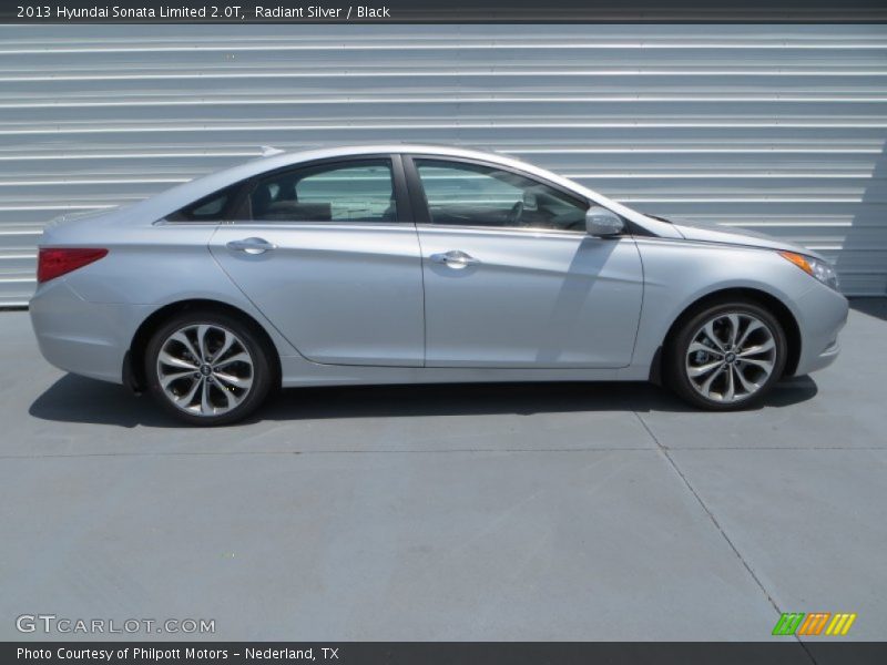 Radiant Silver / Black 2013 Hyundai Sonata Limited 2.0T