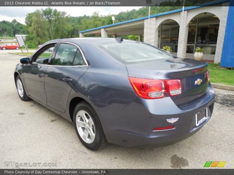 Atlantis Blue Metallic / Jet Black/Titanium 2013 Chevrolet Malibu LS