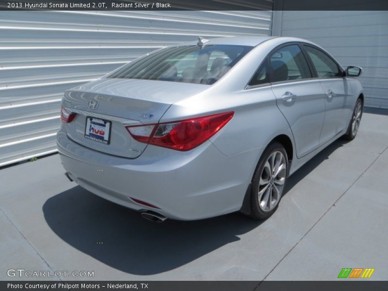 Radiant Silver / Black 2013 Hyundai Sonata Limited 2.0T