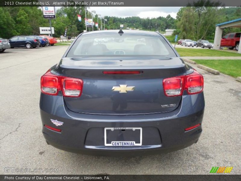 Atlantis Blue Metallic / Jet Black/Titanium 2013 Chevrolet Malibu LS