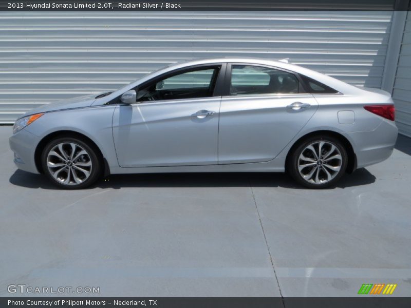 Radiant Silver / Black 2013 Hyundai Sonata Limited 2.0T