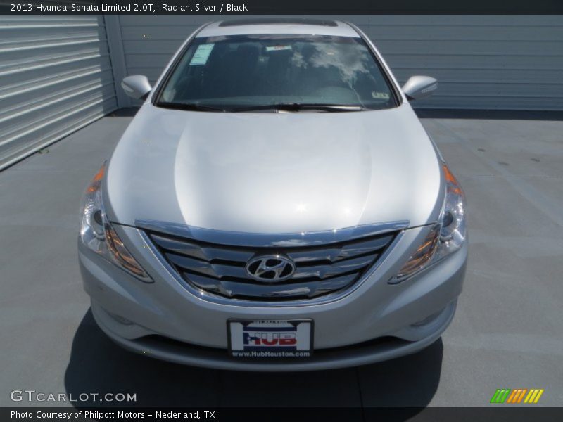 Radiant Silver / Black 2013 Hyundai Sonata Limited 2.0T