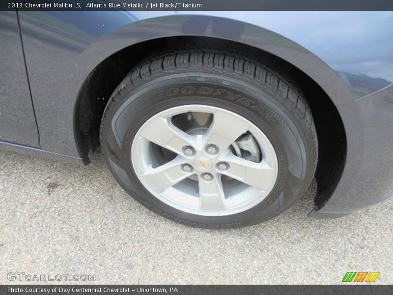 Atlantis Blue Metallic / Jet Black/Titanium 2013 Chevrolet Malibu LS