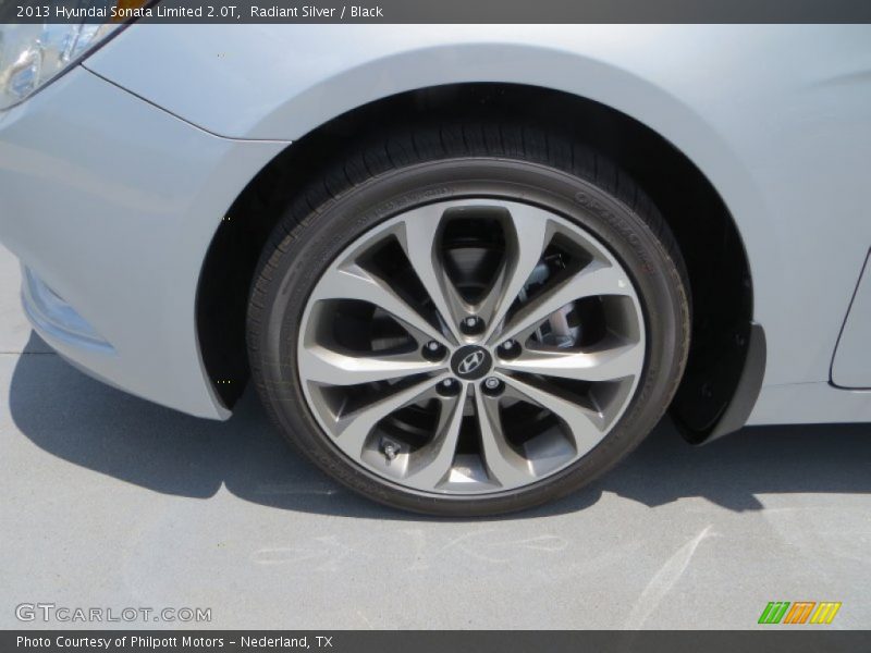 Radiant Silver / Black 2013 Hyundai Sonata Limited 2.0T