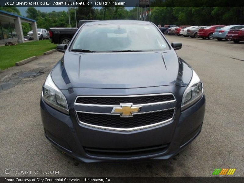 Atlantis Blue Metallic / Jet Black/Titanium 2013 Chevrolet Malibu LS