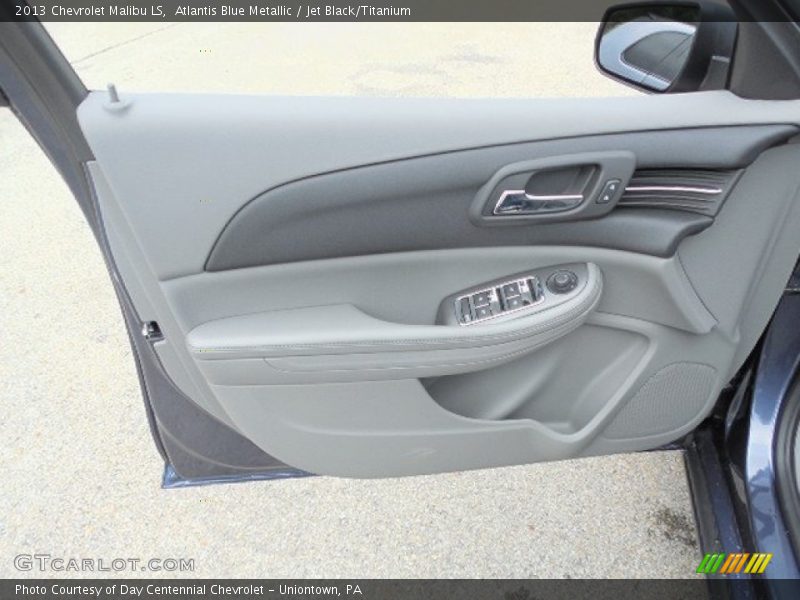 Atlantis Blue Metallic / Jet Black/Titanium 2013 Chevrolet Malibu LS