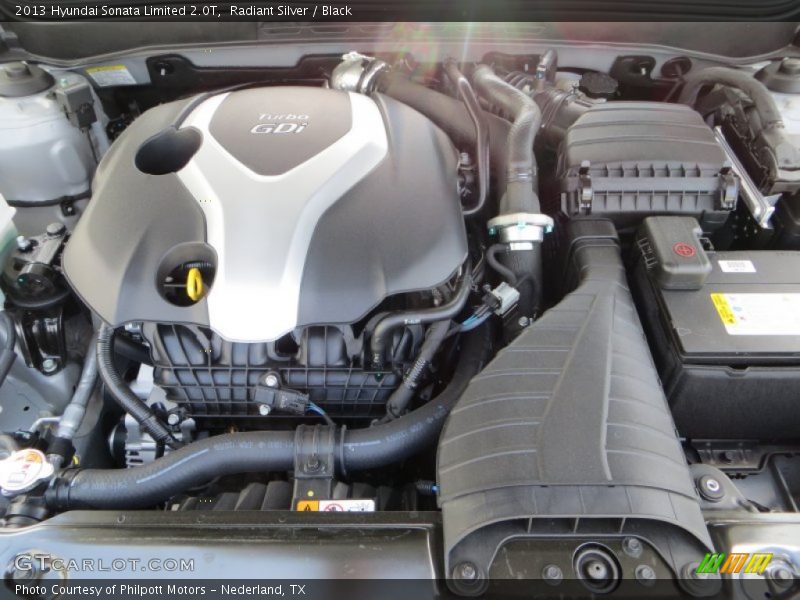 Radiant Silver / Black 2013 Hyundai Sonata Limited 2.0T