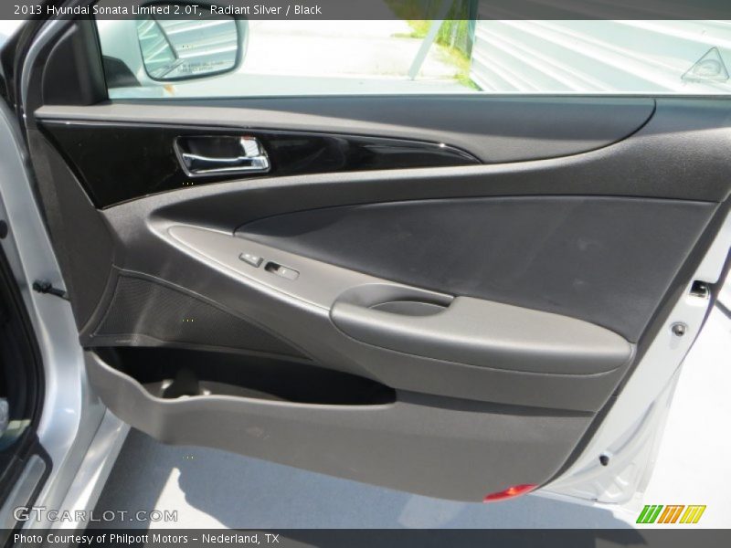 Radiant Silver / Black 2013 Hyundai Sonata Limited 2.0T