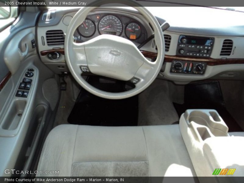 White / Medium Gray 2005 Chevrolet Impala