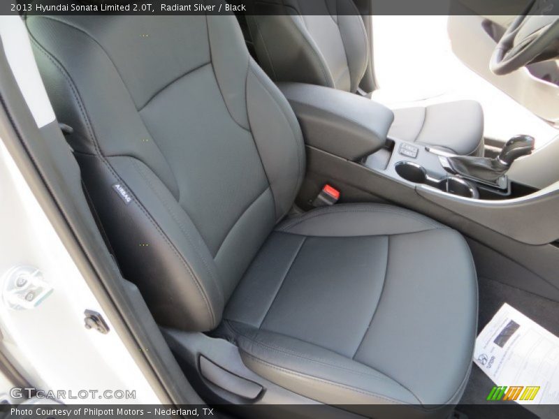 Radiant Silver / Black 2013 Hyundai Sonata Limited 2.0T