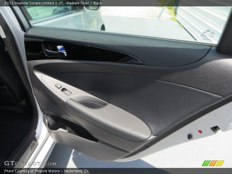 Radiant Silver / Black 2013 Hyundai Sonata Limited 2.0T