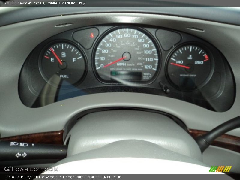 White / Medium Gray 2005 Chevrolet Impala