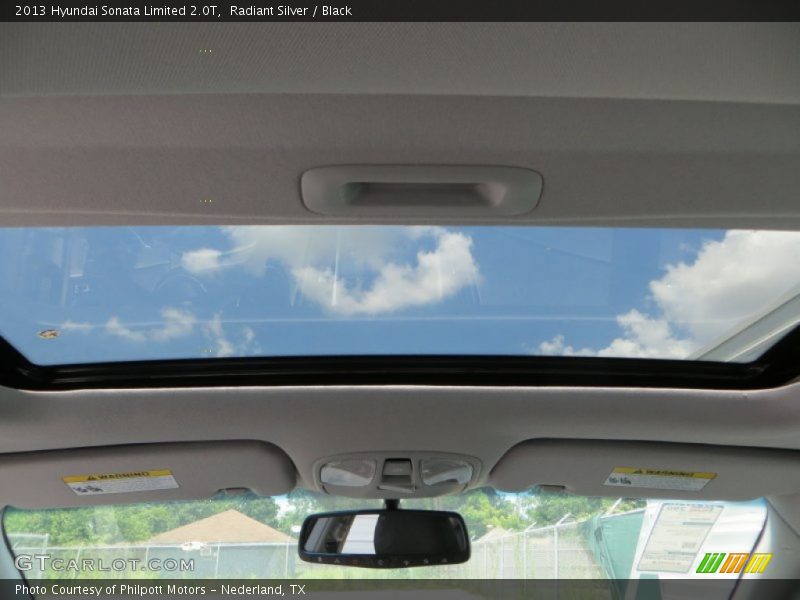 Radiant Silver / Black 2013 Hyundai Sonata Limited 2.0T