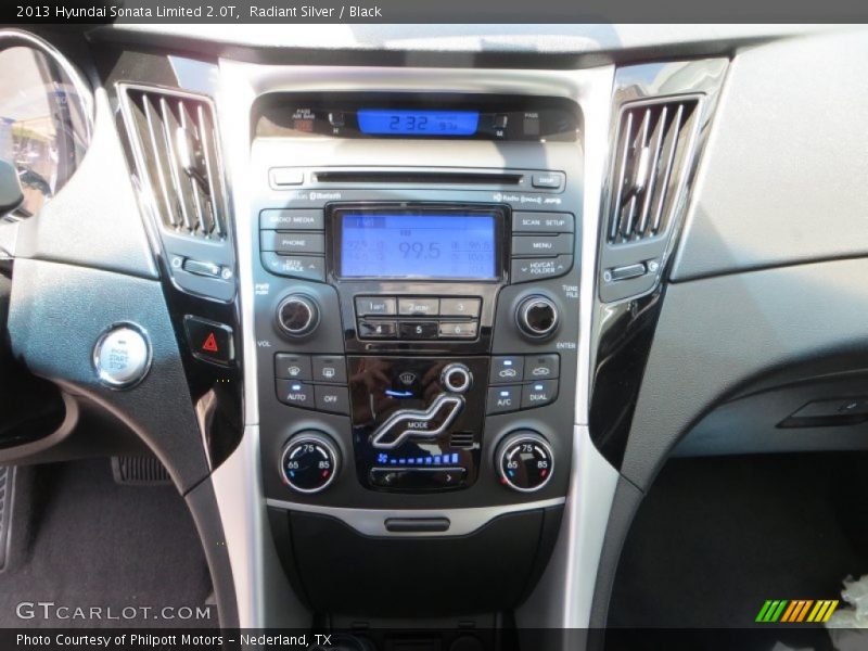 Radiant Silver / Black 2013 Hyundai Sonata Limited 2.0T