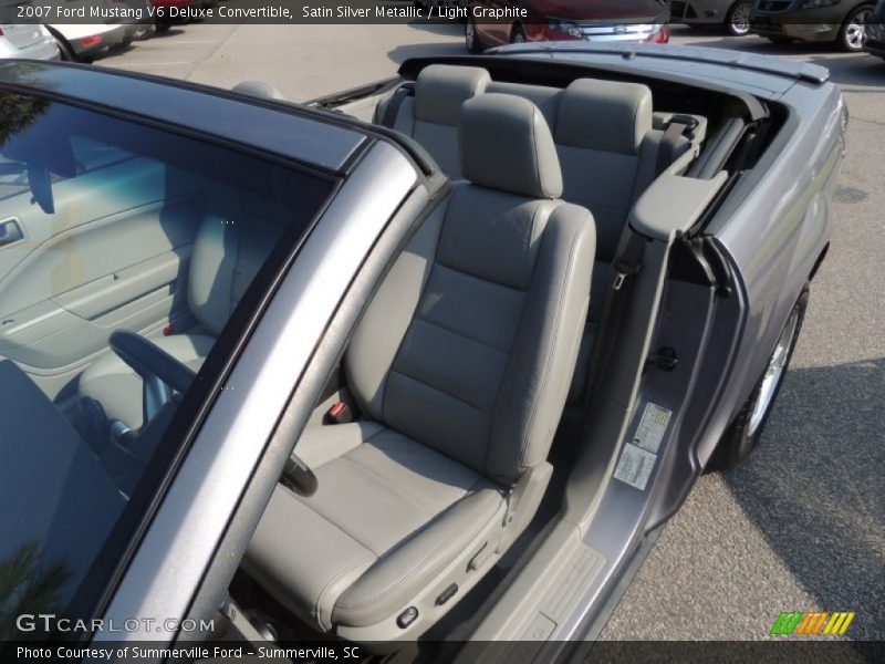 Satin Silver Metallic / Light Graphite 2007 Ford Mustang V6 Deluxe Convertible